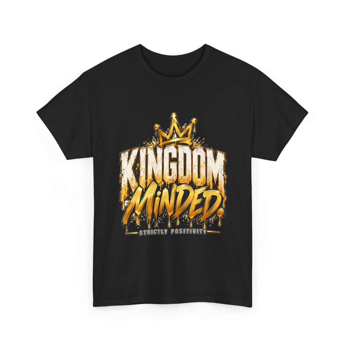 Kingdom Minded Men's Tee — Christian Crown Graphic T-Shirt - Strictly Positivity