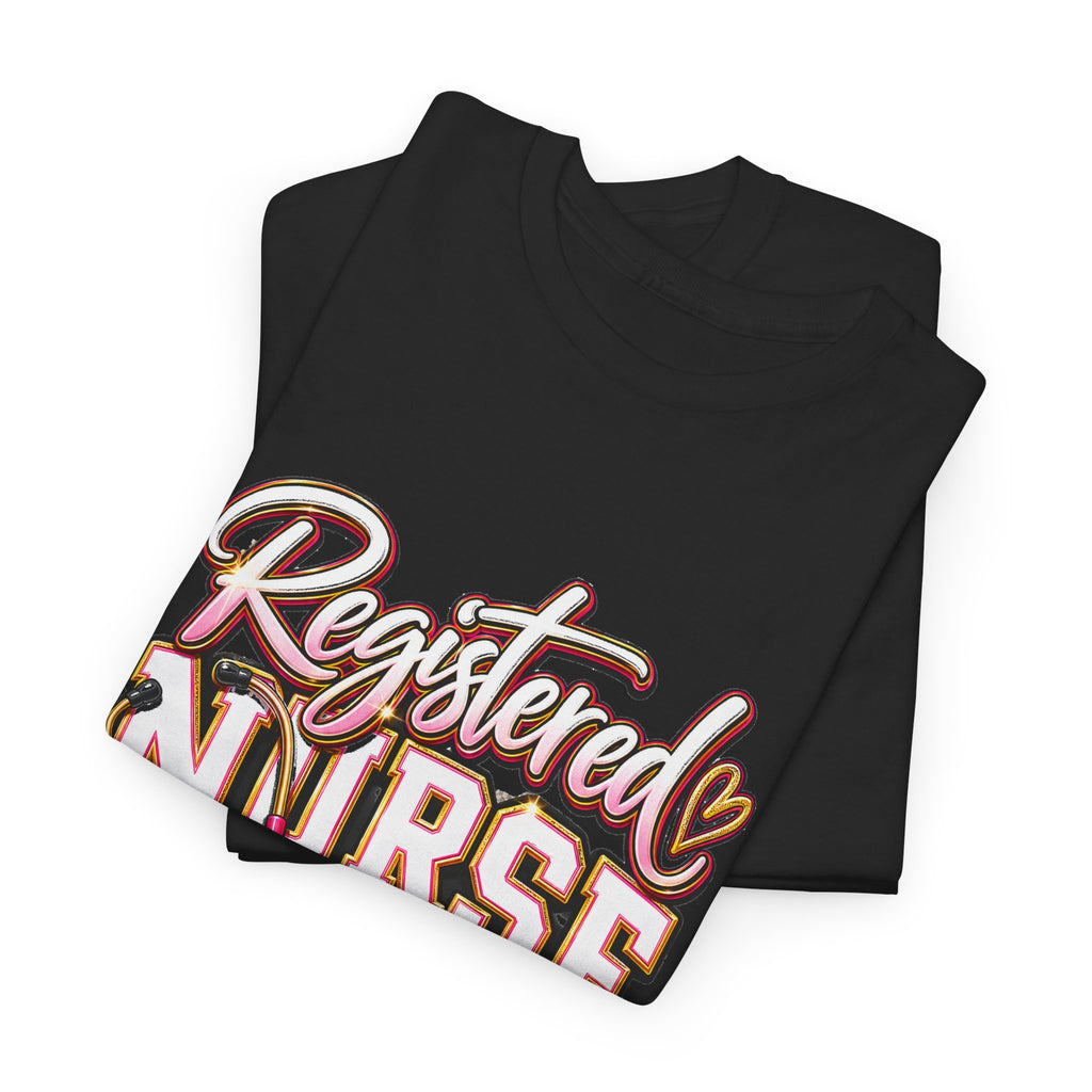 Nurse T-Shirt - "Registered Nurse Caring Is My Calling" Graphic Tee - Strictly Positivity