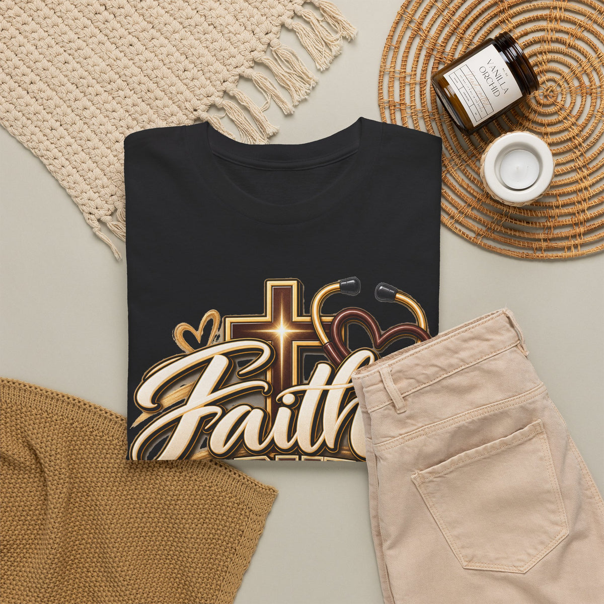 Faith Scrubs Purpose T-Shirt — Christian Nurse Medical Tee - Strictly Positivity