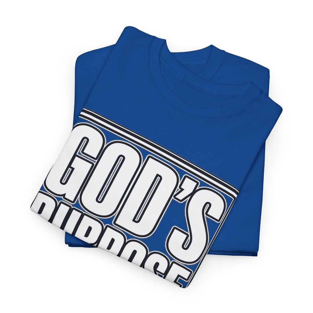 T-Shirt — "God's Purpose Is Greater Than My Plans" Inspirational Christian Tee - Strictly Positivity