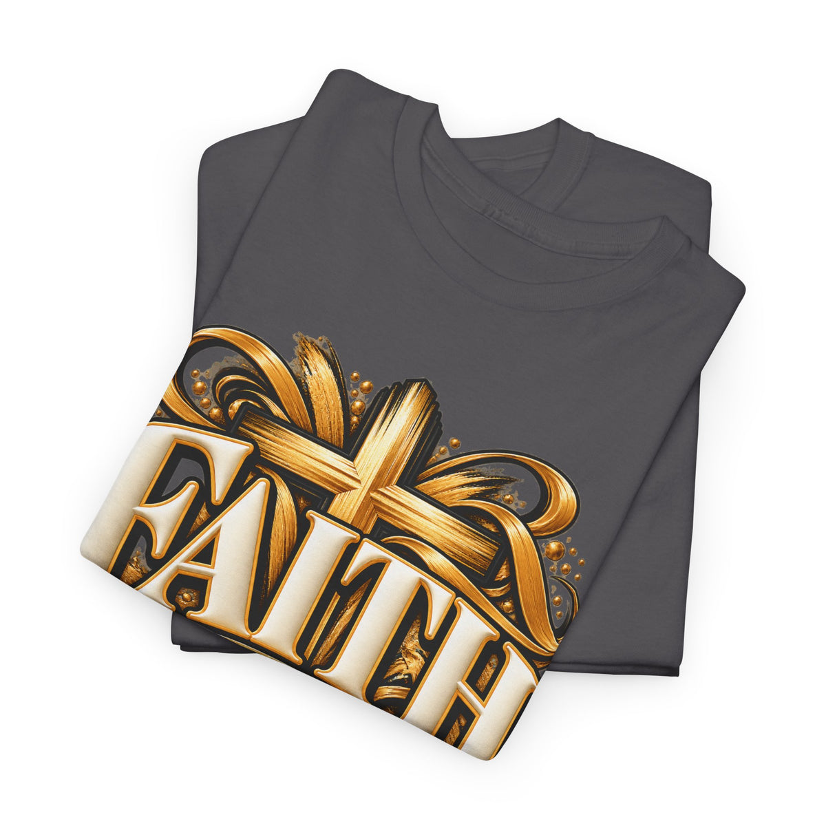 Faith Over Fear T-Shirt — Christian Cross Inspirational Tee - Strictly Positivity