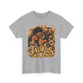 T-Shirt — Taurus Zodiac Graphic Tee (Gold Bull Design) - Strictly Positivity