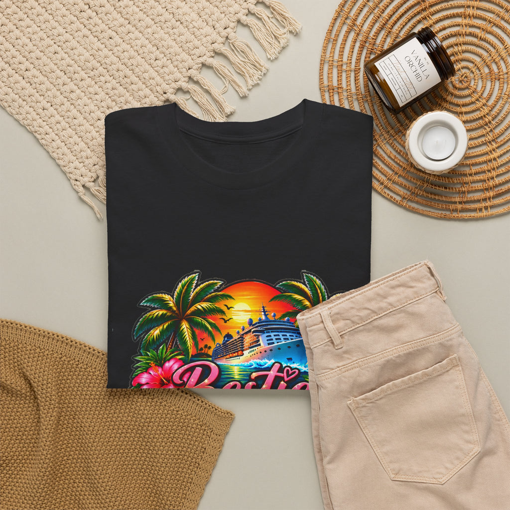 Custom order - Besties Cruise 2026 T-Shirt — Tropical Friends Vacation Tee - Strictly Positivity