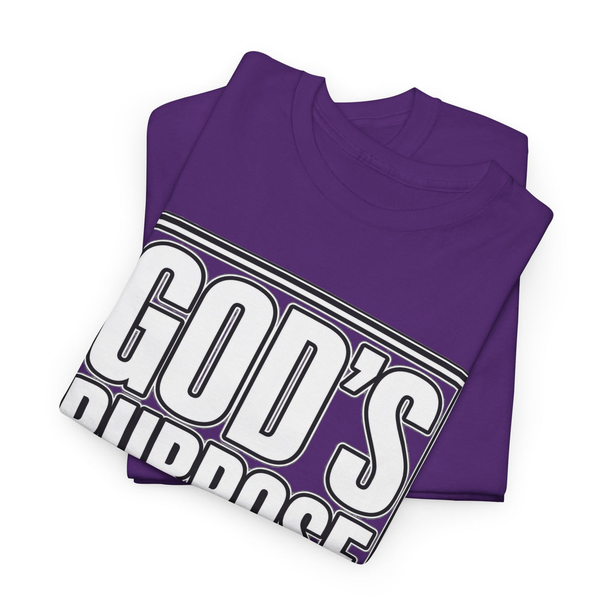 Christian T-Shirt — "God's Purpose Is Greater Than My Plans" Inspirational Tee - Strictly Positivity