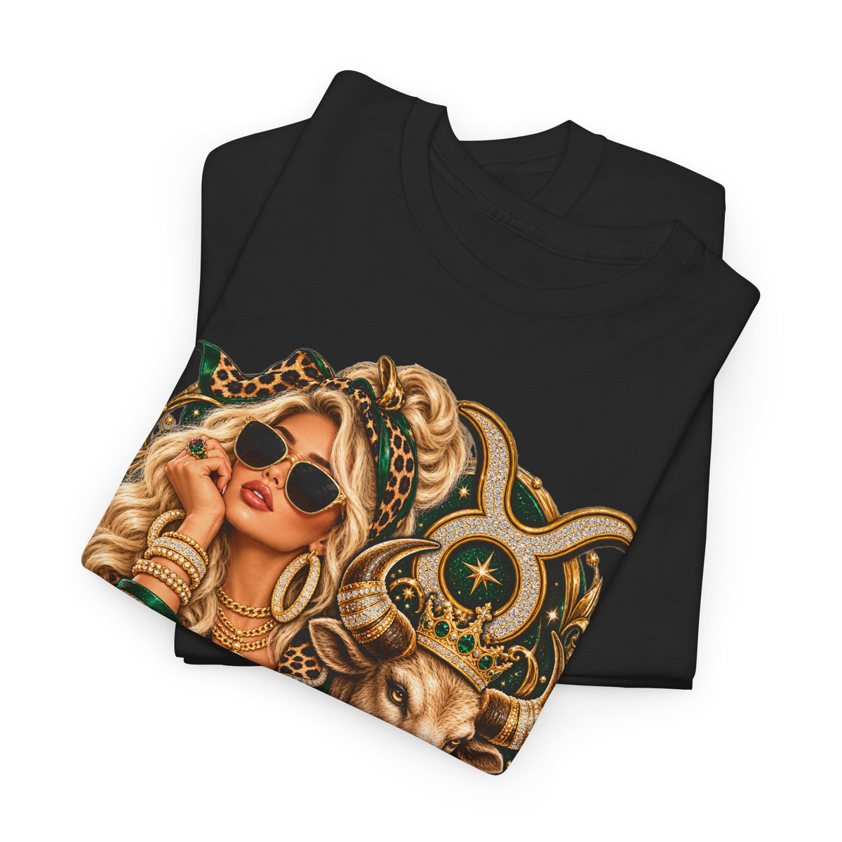 Taurus Zodiac T‑Shirt — Stylish Bull & Glam Girl Astrology Tee - Strictly Positivity