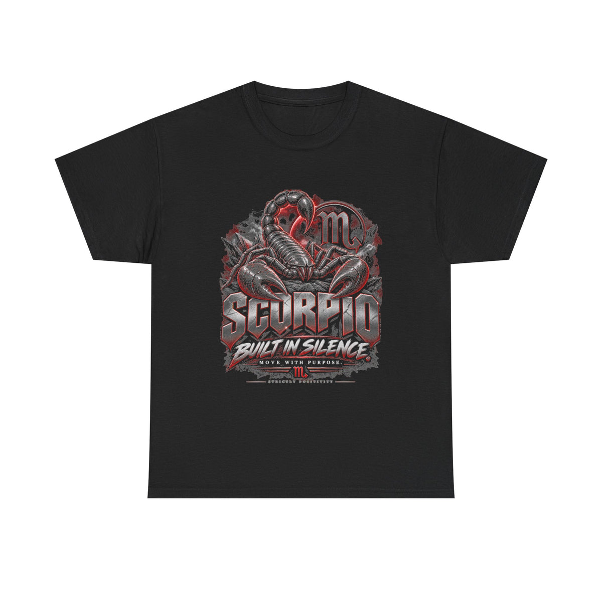 Scorpio Zodiac Tee — Red Scorpio Graphic T-Shirt - Strictly Positivity