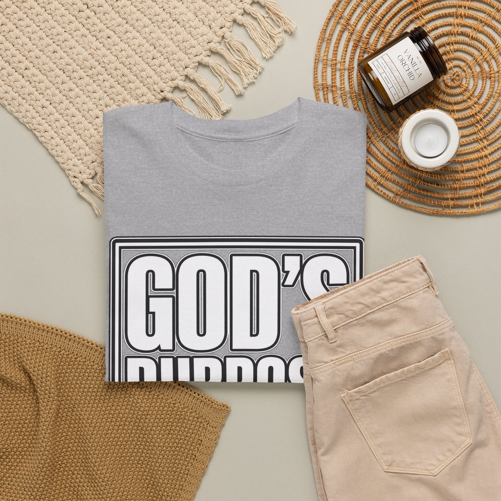 T-Shirt — "God's Purpose Is Greater Than My Plans" Inspirational Christian Tee - Strictly Positivity