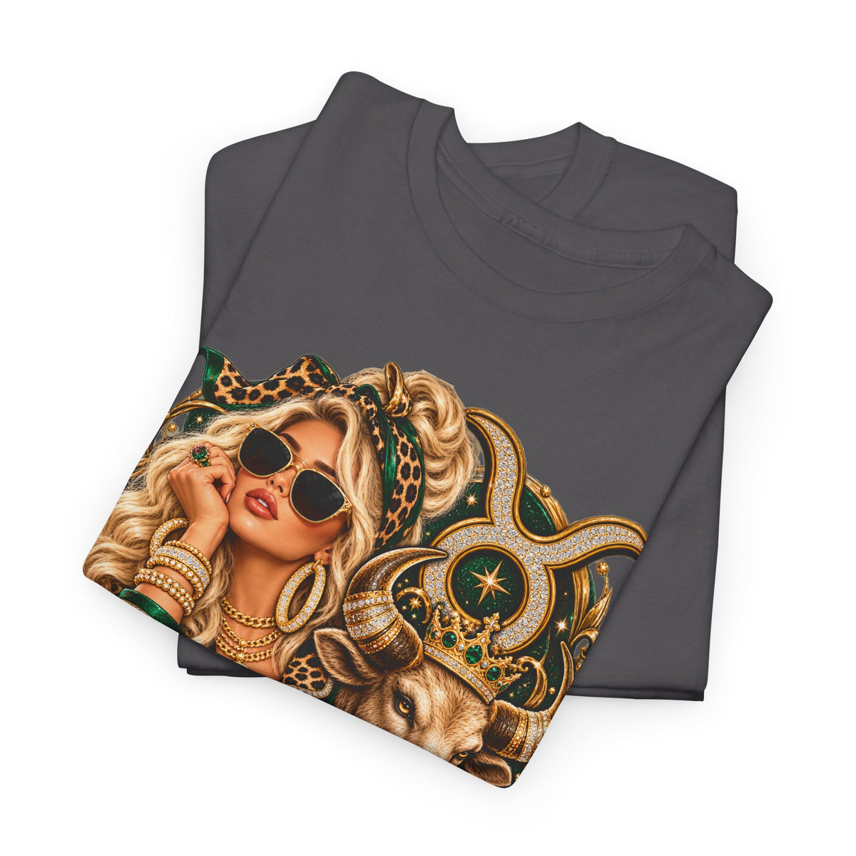 Taurus Zodiac T‑Shirt — Stylish Bull & Glam Girl Astrology Tee - Strictly Positivity