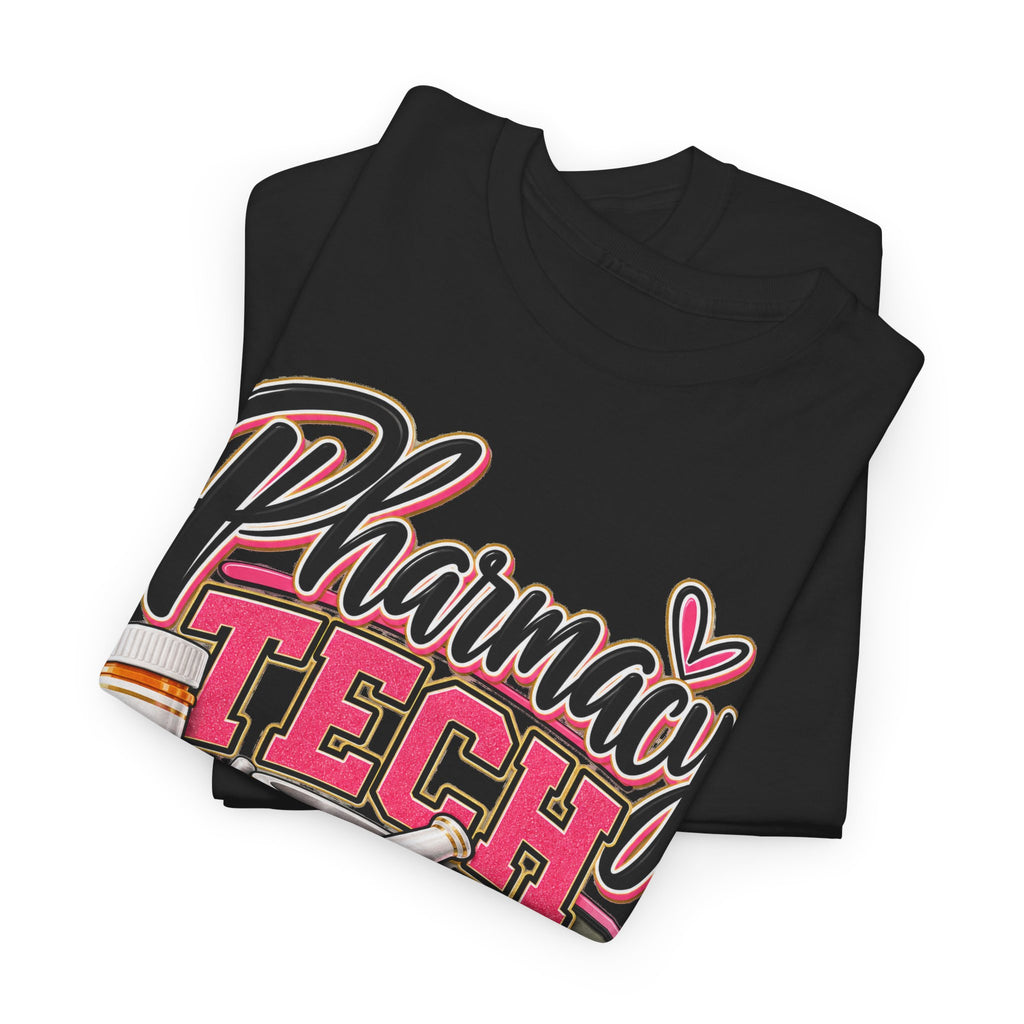 Pharmacy Tech T-Shirt - "Counting Pills, Saving Lives" | Cute Pink Pharmacy Technician Tee - Strictly Positivity