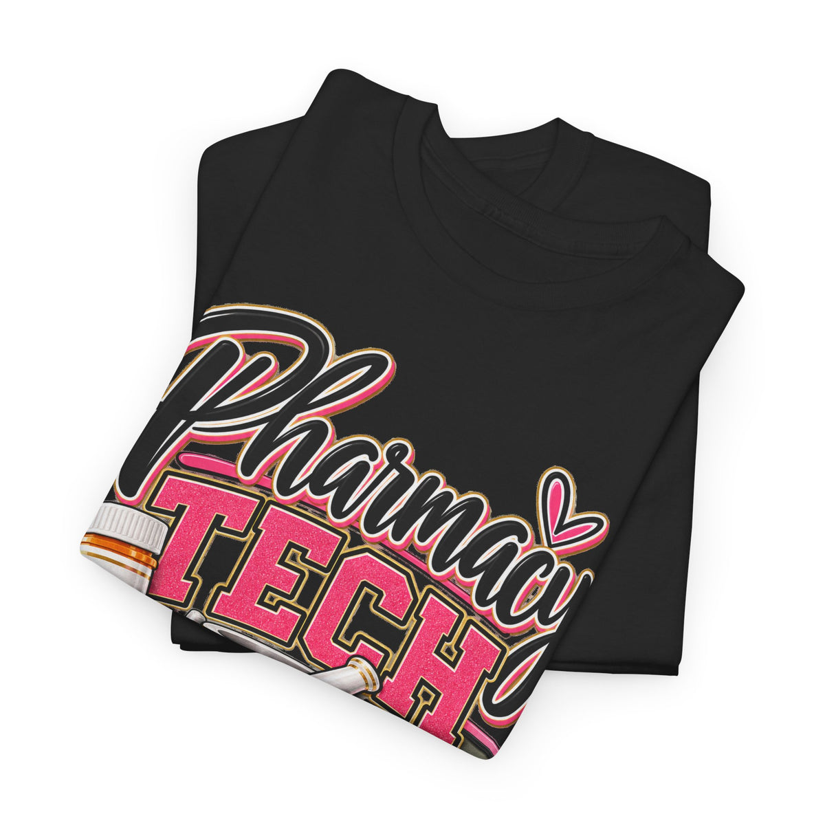 Pharmacy Tech T-Shirt - "Counting Pills, Saving Lives" | Cute Pink Pharmacy Technician Tee - Strictly Positivity