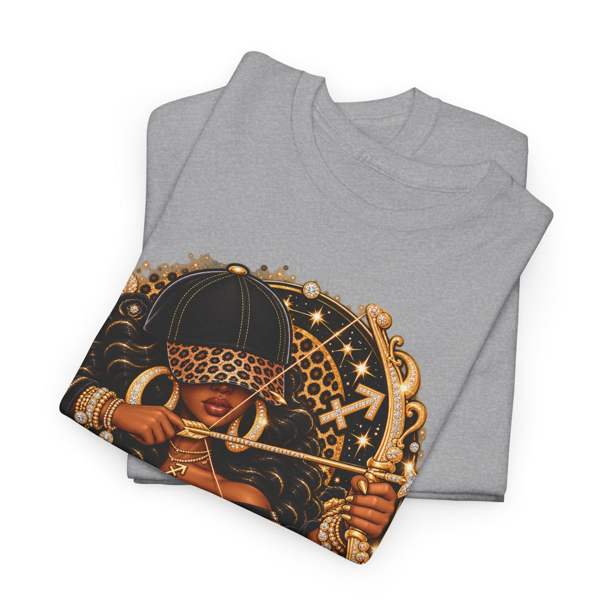 Sagittarius Zodiac Tee — Bold Afrocentric Archer Graphic Shirt - Strictly Positivity