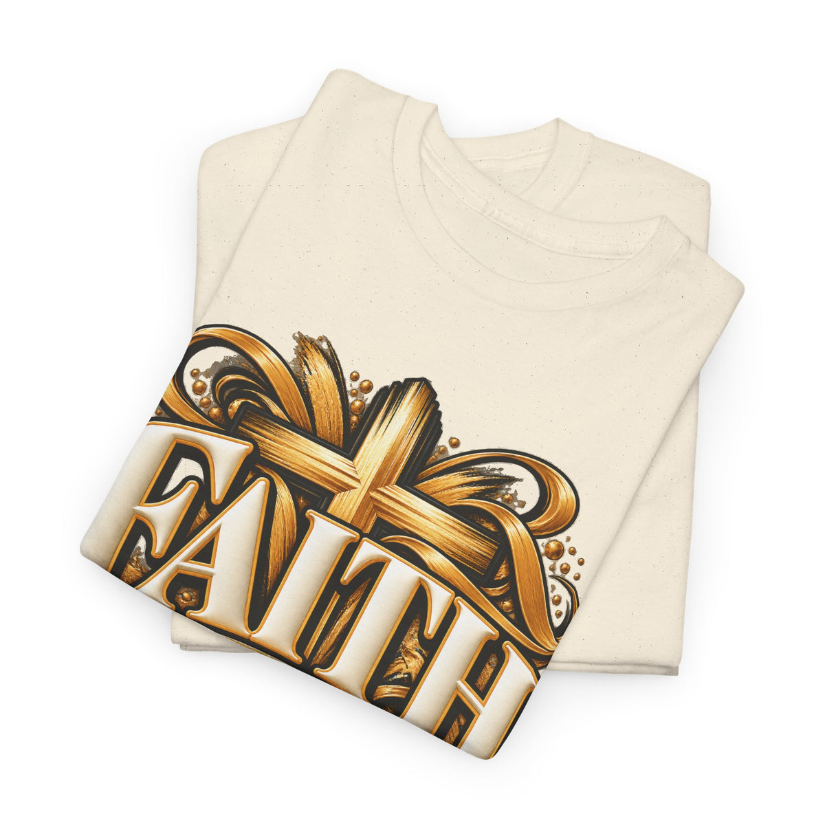 Faith Over Fear T-Shirt — Christian Cross Inspirational Tee - Strictly Positivity