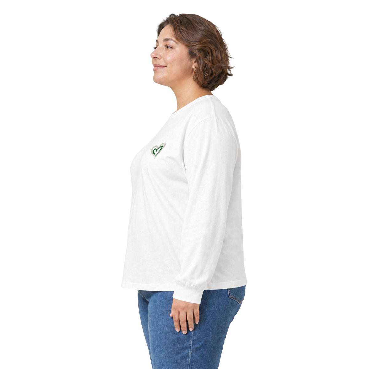 Long Sleeve Tee — "Dear Person Behind Me, You Are Worthy" Inspirational Heart Shirt - Strictly Positivity