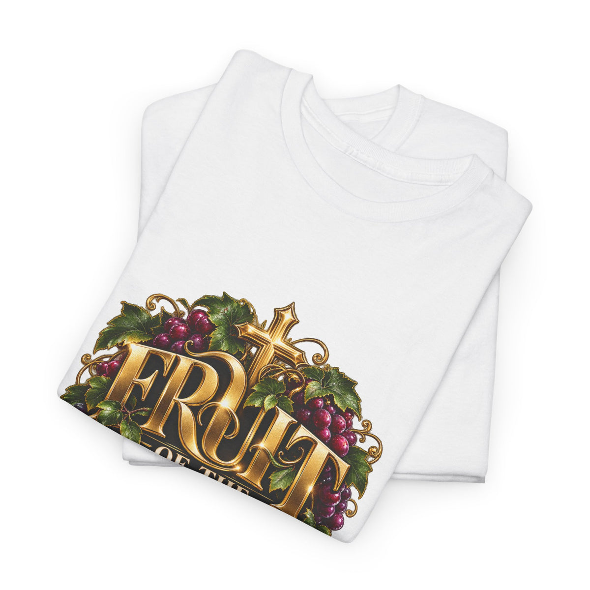 Fruit of the Spirit T-Shirt — Christian Faith Tee with Cross & Scripture - Strictly Positivity