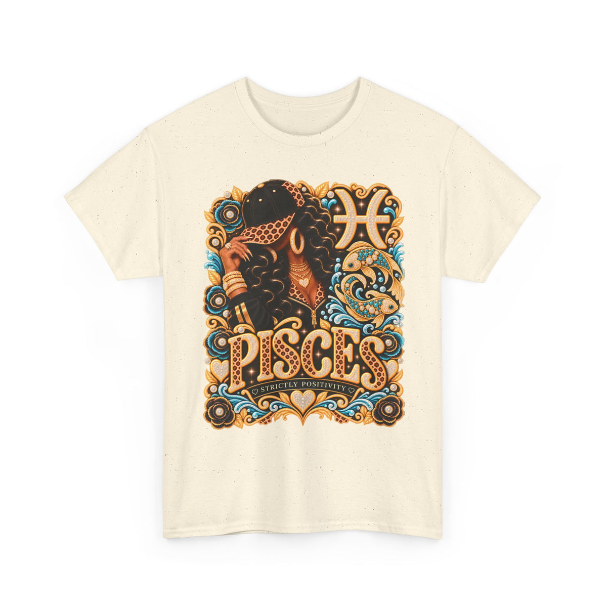 Pisces Zodiac T-Shirt — Vintage Astrological Fish Tee - Strictly Positivity