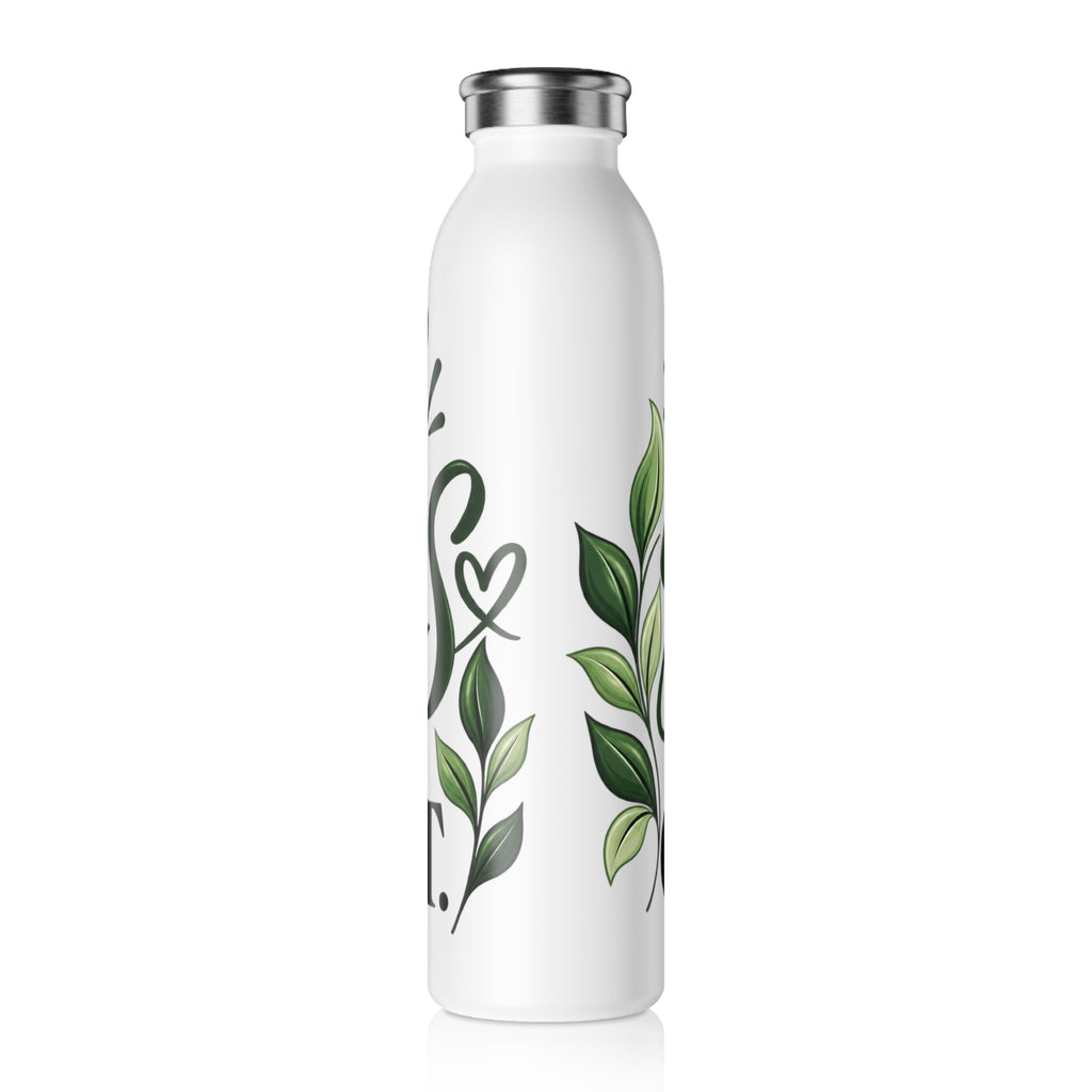 Slim Water Bottle — "Small Steps Still Count" Motivational Stainless Bottle - Strictly Positivity