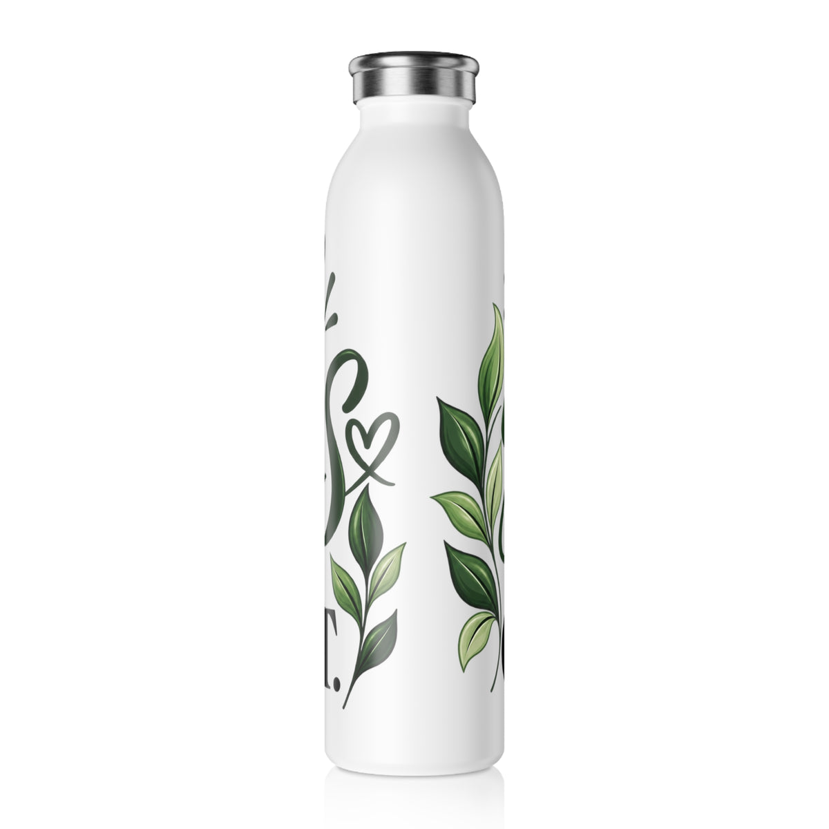 Slim Water Bottle — "Small Steps Still Count" Motivational Stainless Bottle - Strictly Positivity