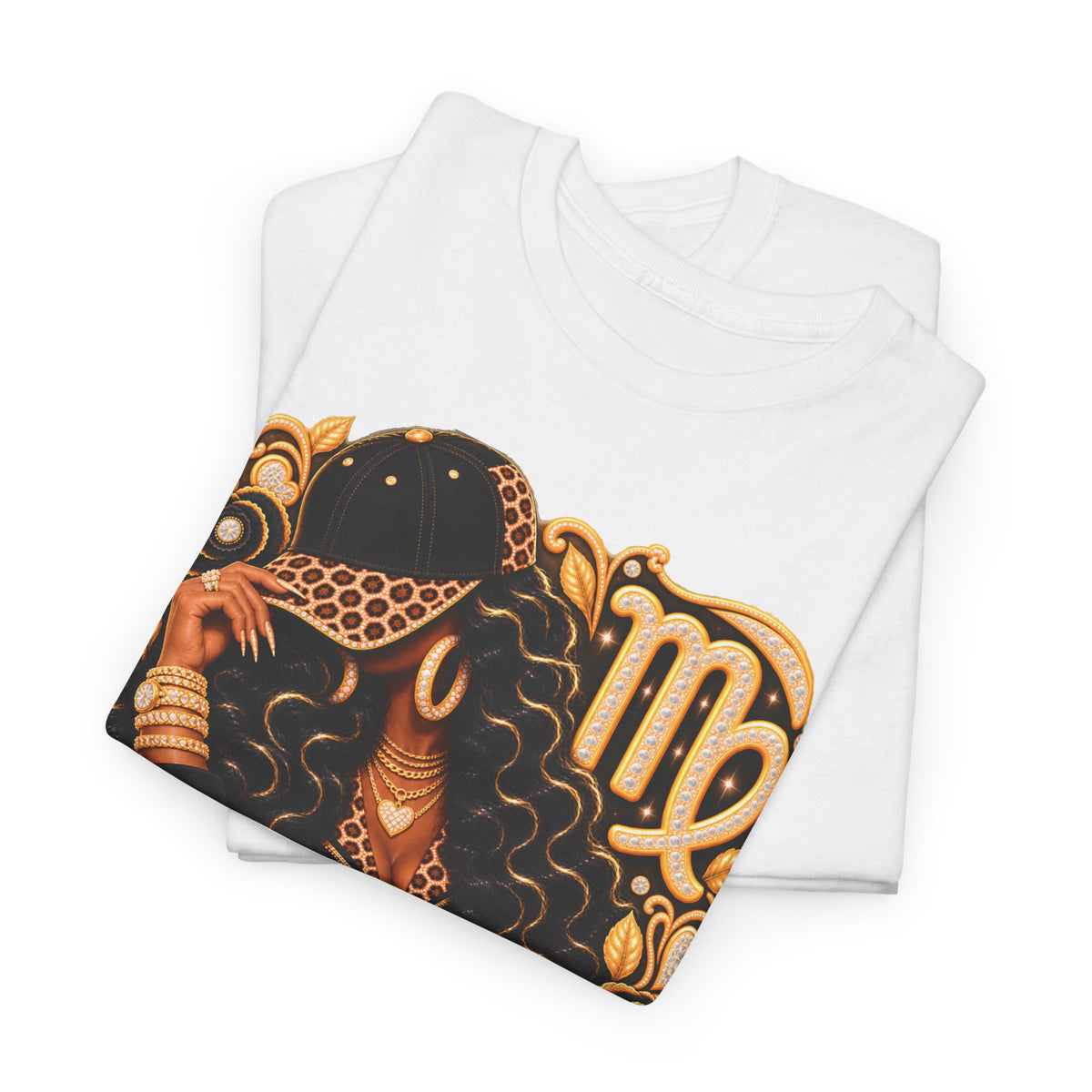 Virgo Zodiac T-Shirt - Vintage Floral Astrology Tee - Strictly Positivity