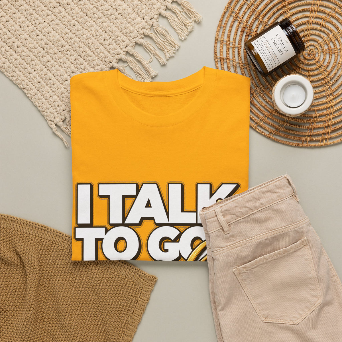 I Talk To God And Mind My Business Graphic Tee - Strictly Positivity