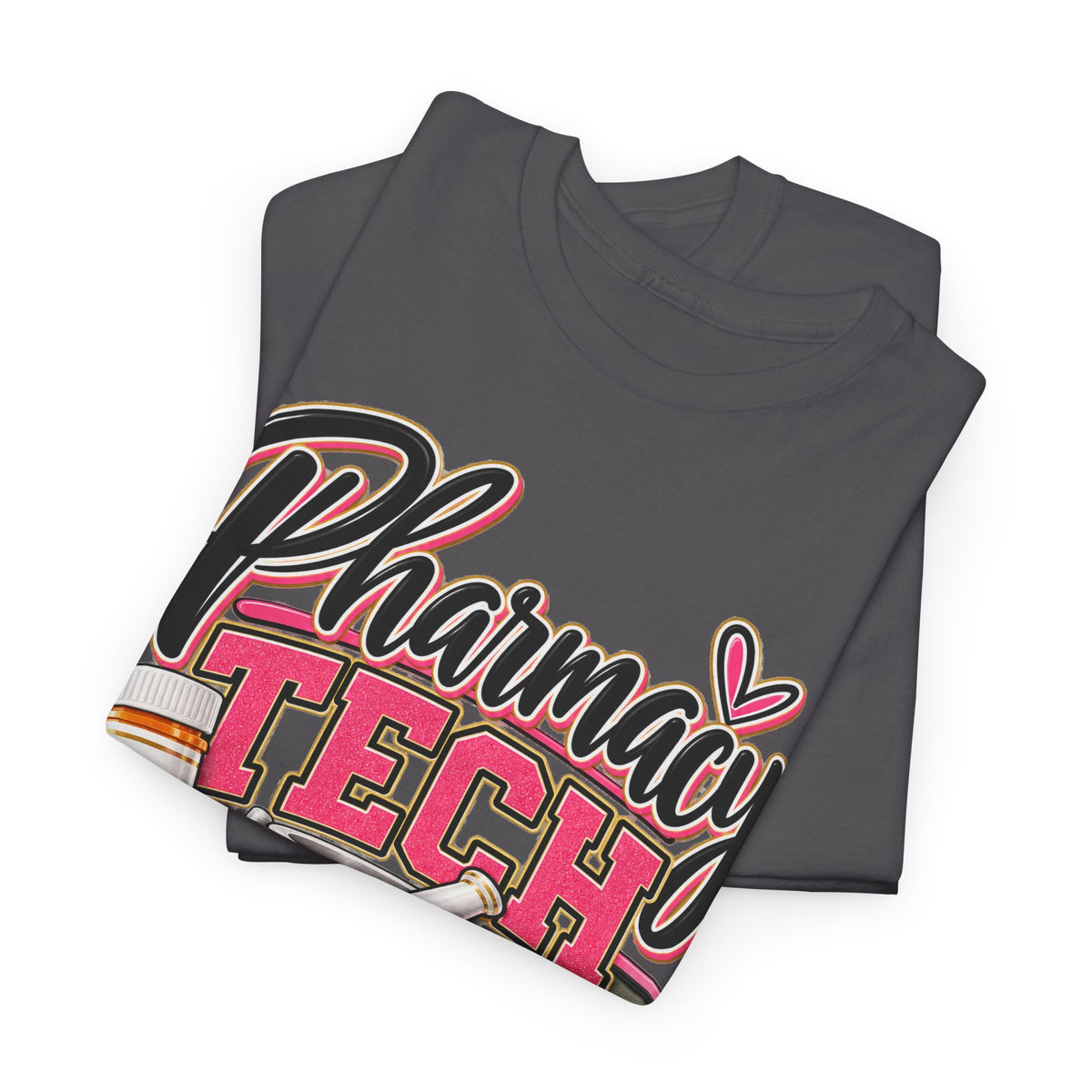 Pharmacy Tech T-Shirt - "Counting Pills, Saving Lives" | Cute Pink Pharmacy Technician Tee - Strictly Positivity