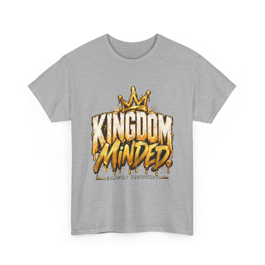 Kingdom Minded Men's Tee — Christian Crown Graphic T-Shirt - Strictly Positivity