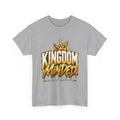 Kingdom Minded Men's Tee — Christian Crown Graphic T-Shirt - Strictly Positivity