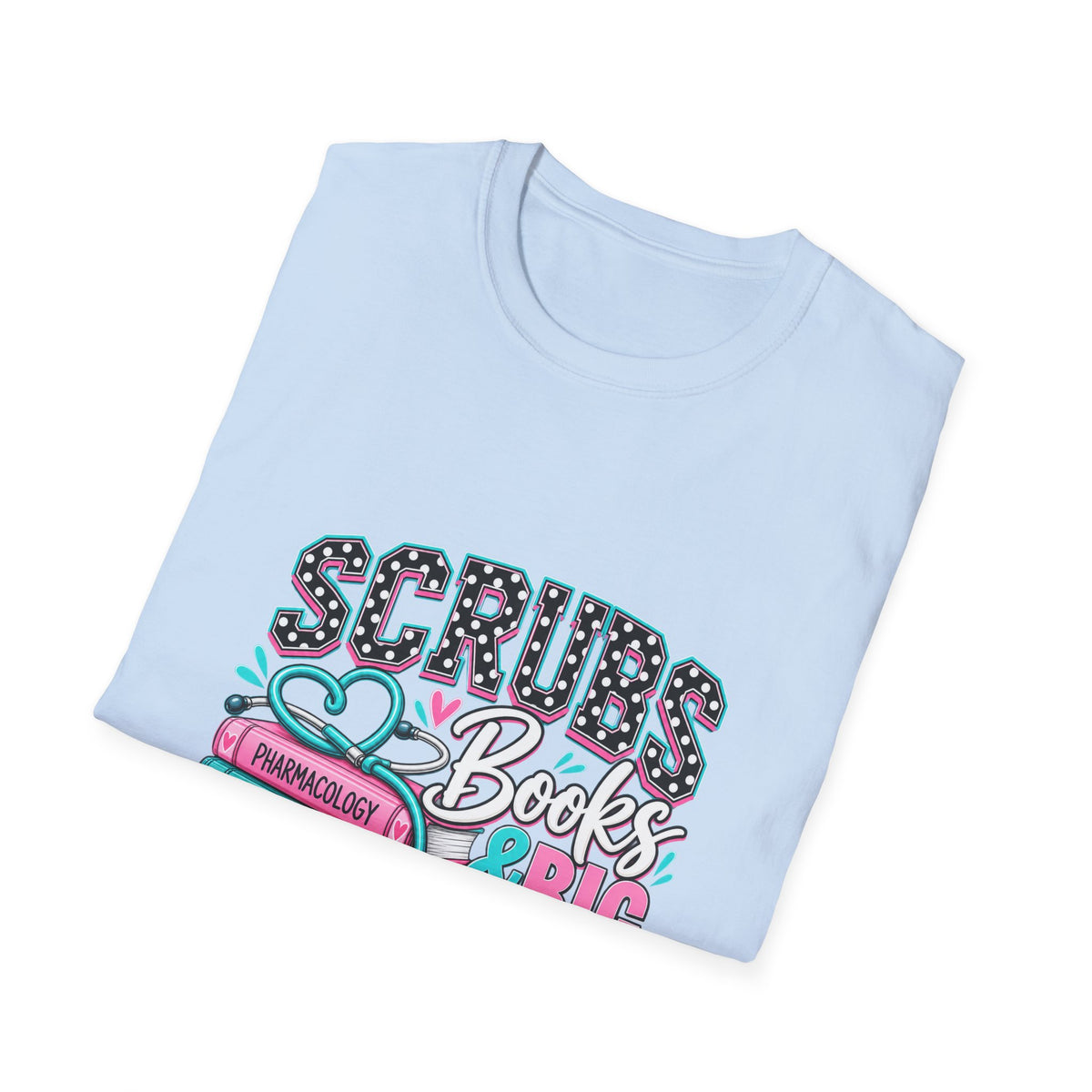 Scrubs, Books & BIG Goals | Healthcare Student Graphic Tee - Strictly Positivity