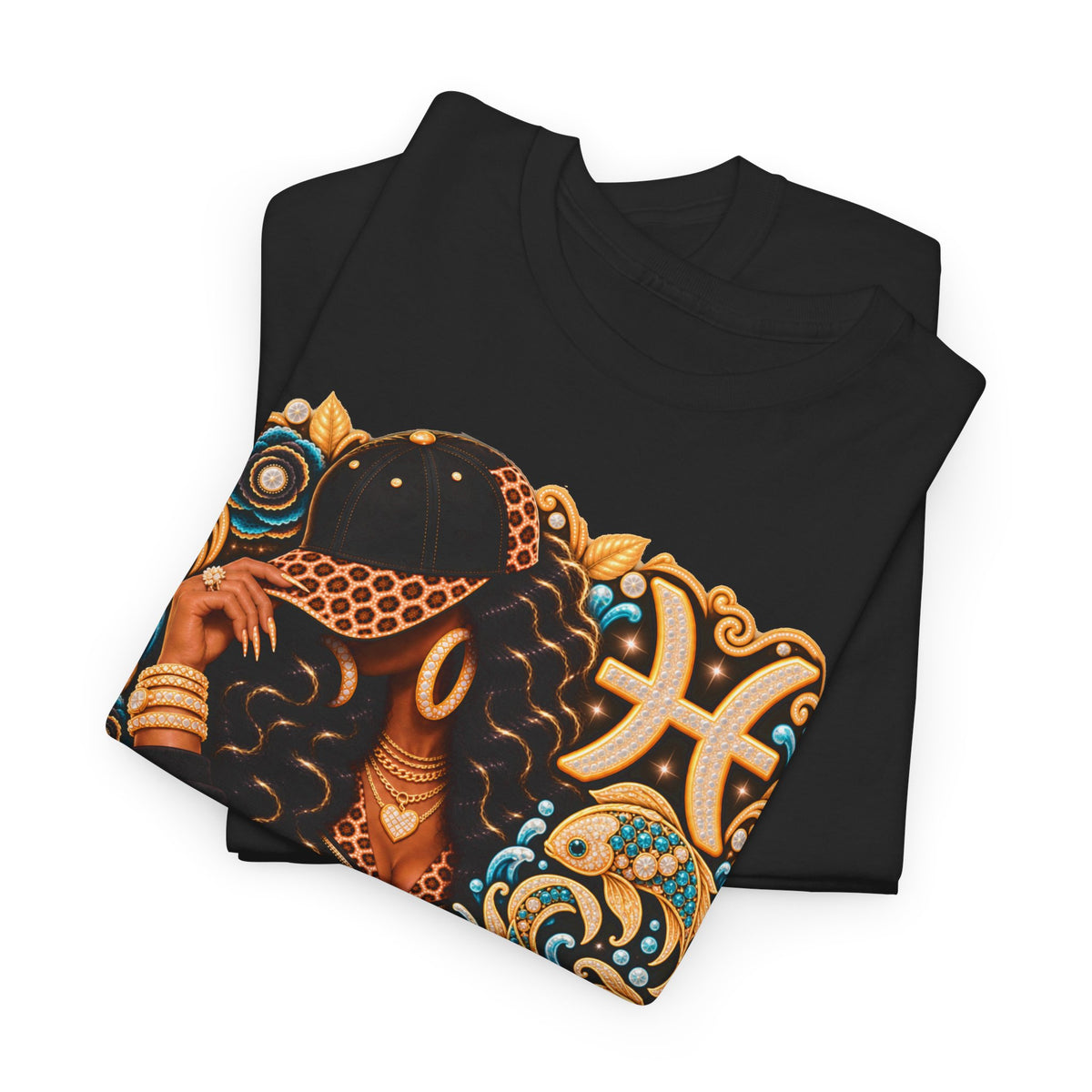 Pisces Zodiac T-Shirt — Vintage Astrological Fish Tee - Strictly Positivity
