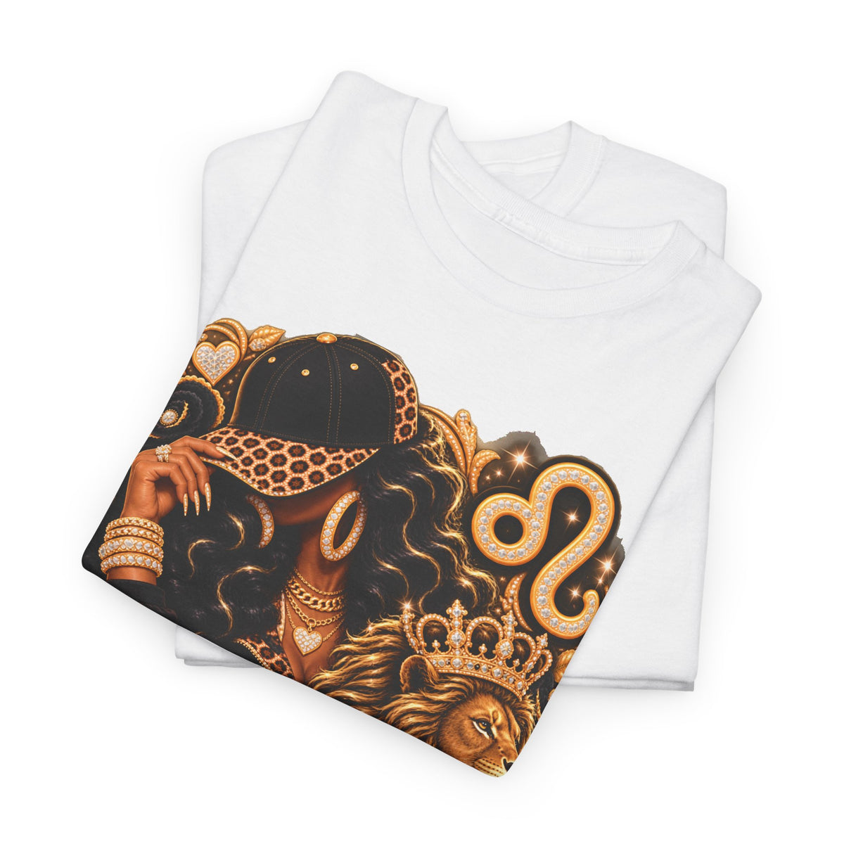 Leo Zodiac T-Shirt — Regal Lion Astrology Tee - Strictly Positivity