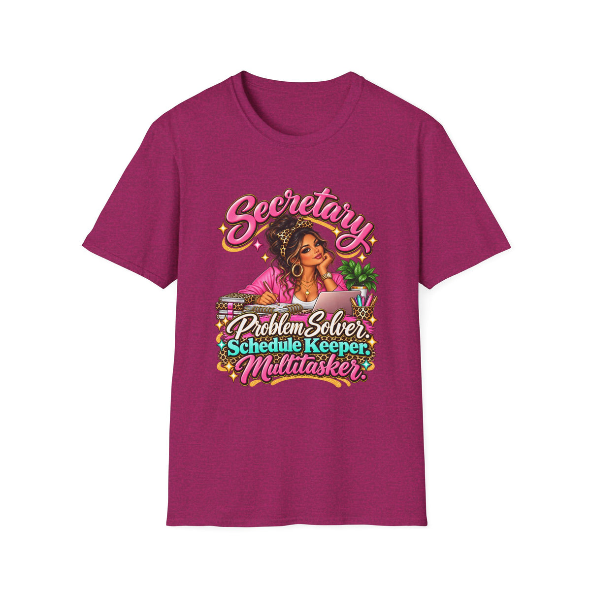 Latina Secretary T-Shirt | Problem Solver, Schedule Keeper, Multitasker | STRICTLY POSITIVITY - Strictly Positivity