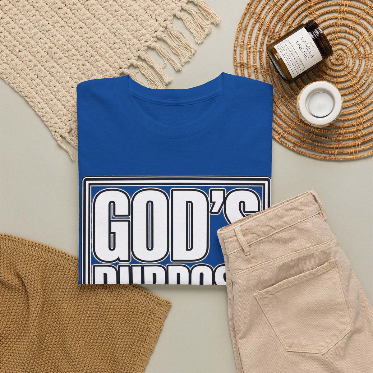 Christian T-Shirt — "God's Purpose Is Greater Than My Plans" Inspirational Tee - Strictly Positivity
