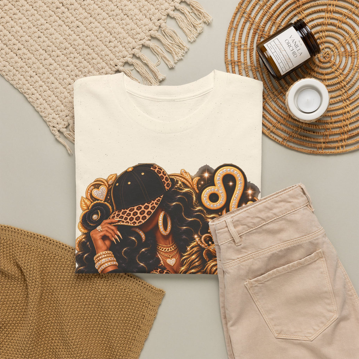 Leo Zodiac T-Shirt — Regal Lion Astrology Tee - Strictly Positivity