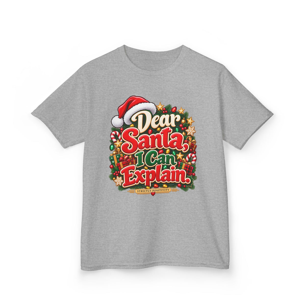 Dear Santa, I Can Explain. Kids’ Christmas T-Shirt | Strictly Positivity - Strictly Positivity