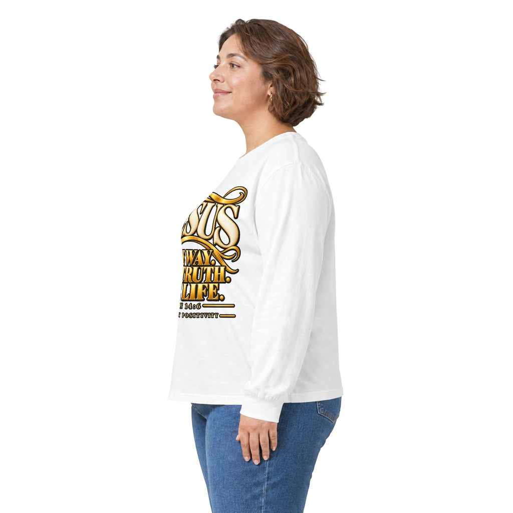 Jesus "The Way The Truth The Life" Long Sleeve Tee - Strictly Positivity