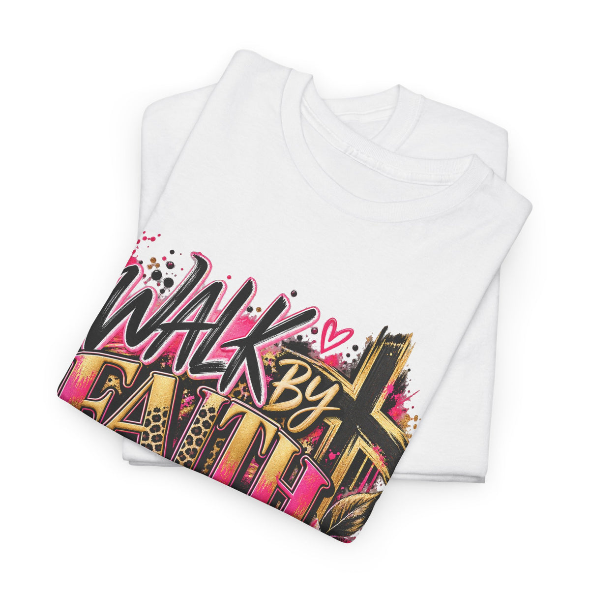 Faith T-Shirt — "Walk by Faith Not by Sight" Inspirational Christian Tee - Strictly Positivity