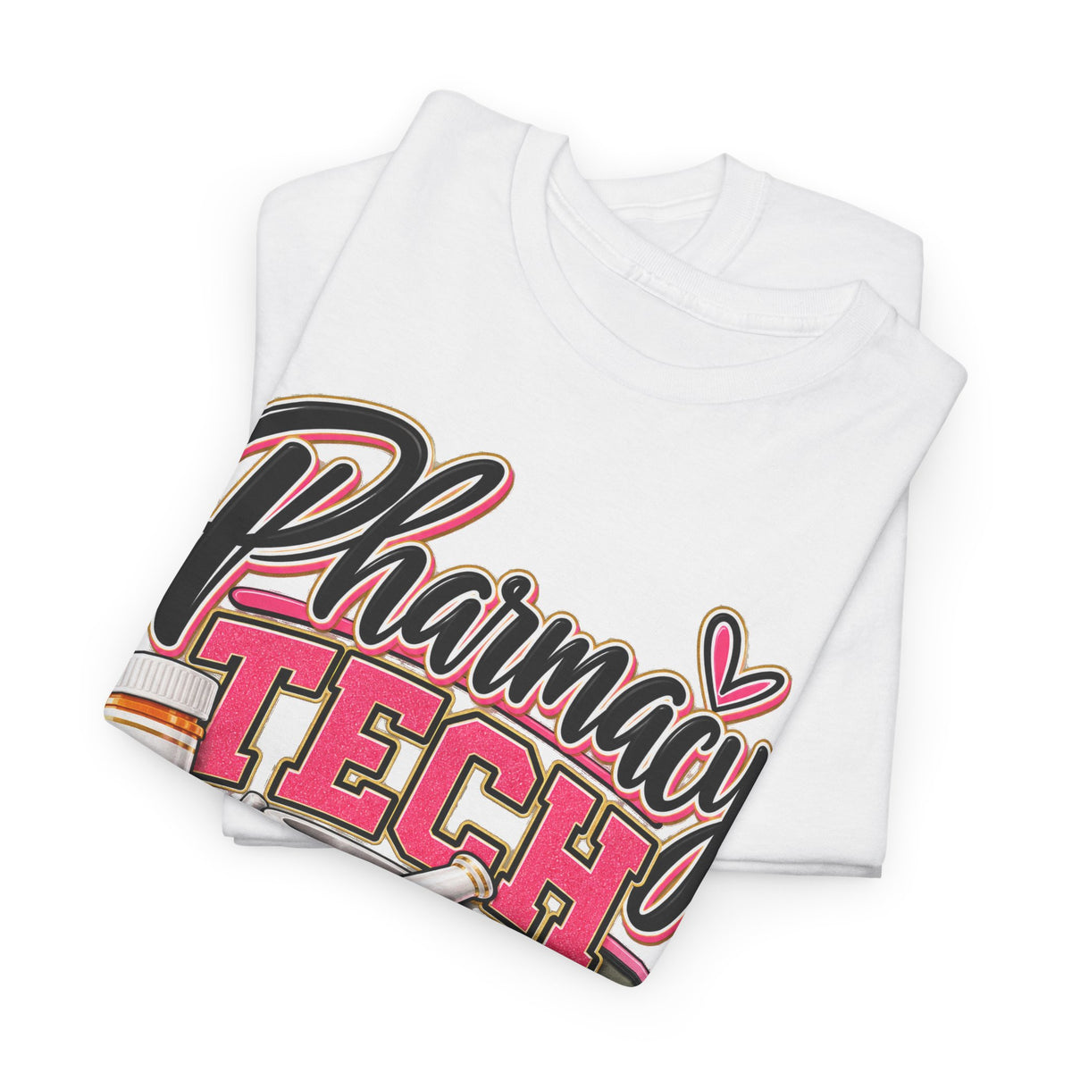 Pharmacy Tech T-Shirt - "Counting Pills, Saving Lives" | Cute Pink Pharmacy Technician Tee - Strictly Positivity