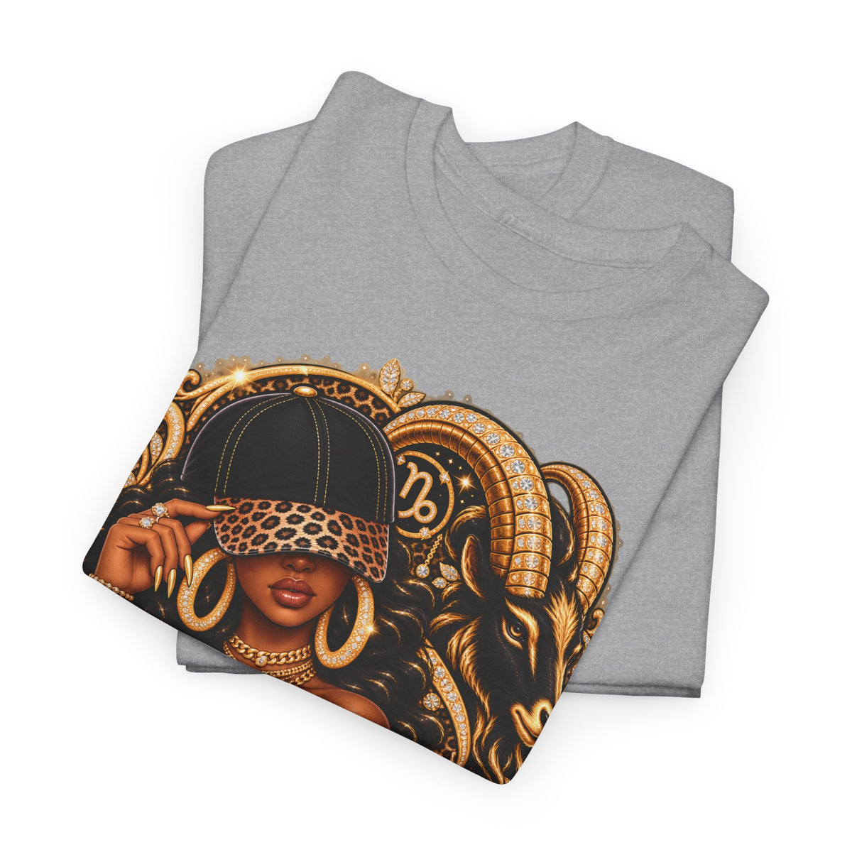 Capricorn Zodiac T-Shirt — Stylish Black Woman Astrology Tee - Strictly Positivity