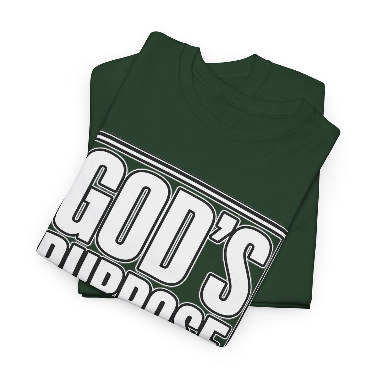 Christian T-Shirt — "God's Purpose Is Greater Than My Plans" Inspirational Tee - Strictly Positivity