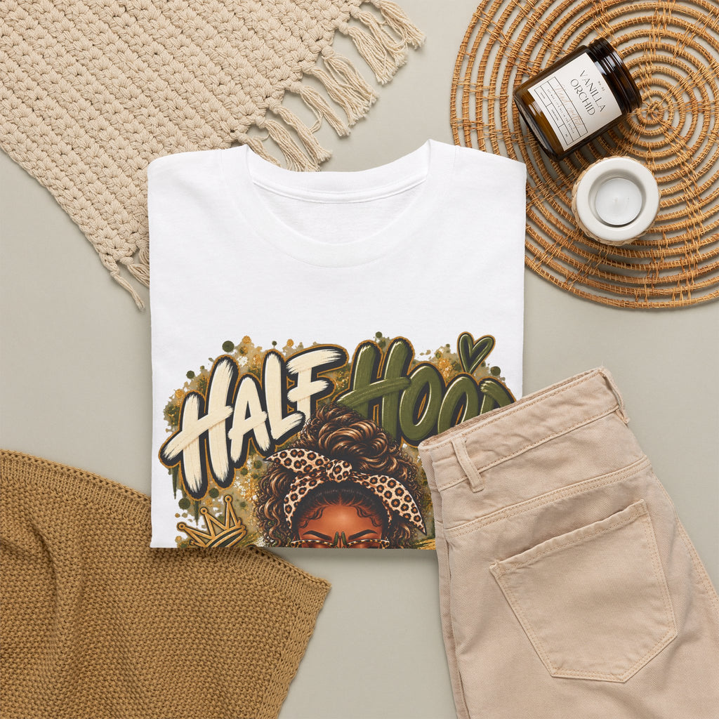 Half Hood Half Holy T-Shirt — Bold Faith & Street Style Graphic Tee - Strictly Positivity