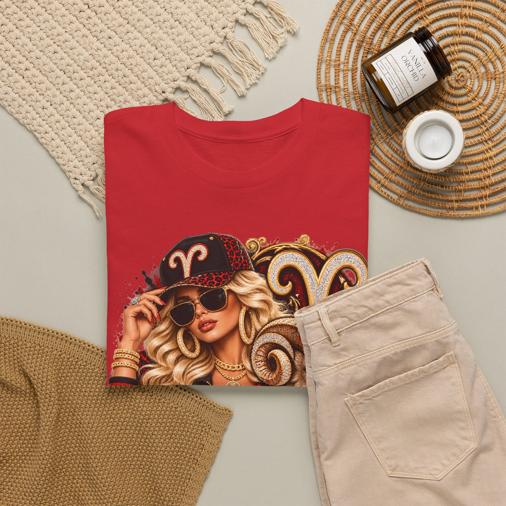 Aries Zodiac T-Shirt — Bold Ram Astrology Tee (Aries) - Strictly Positivity