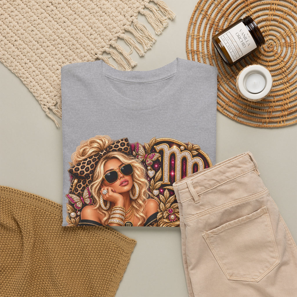 Virgo Zodiac Tee — Retro Glam Virgo Horoscope T-Shirt - Strictly Positivity