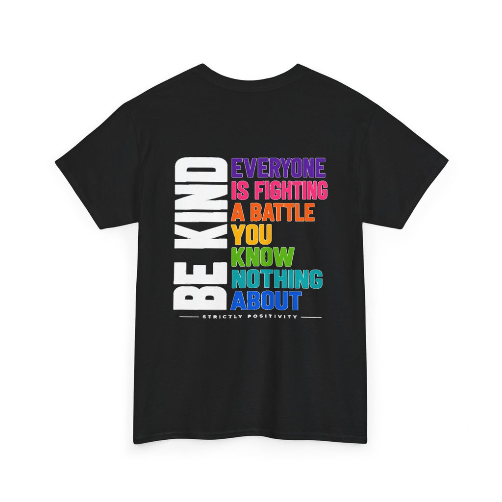 Kindness Graphic Tee — "Little Kindness Goes a Long Way" Rainbow Inspirational T-Shirt - Strictly Positivity