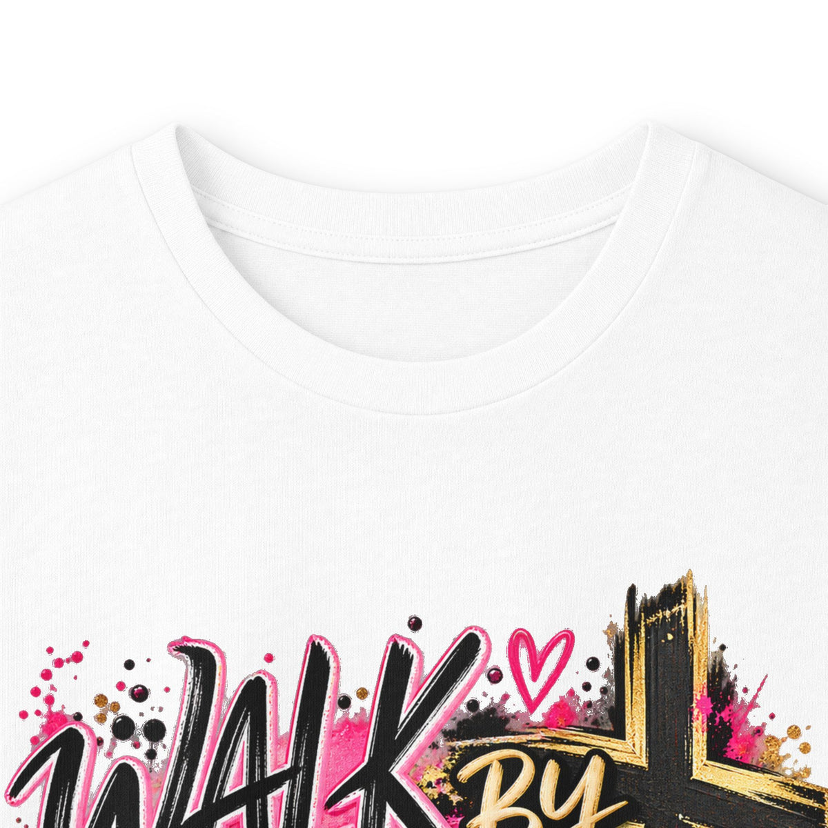 Faith Walk Long Sleeve Tee — “Walk by Faith Not by Sight” Christian Shirt - Strictly Positivity