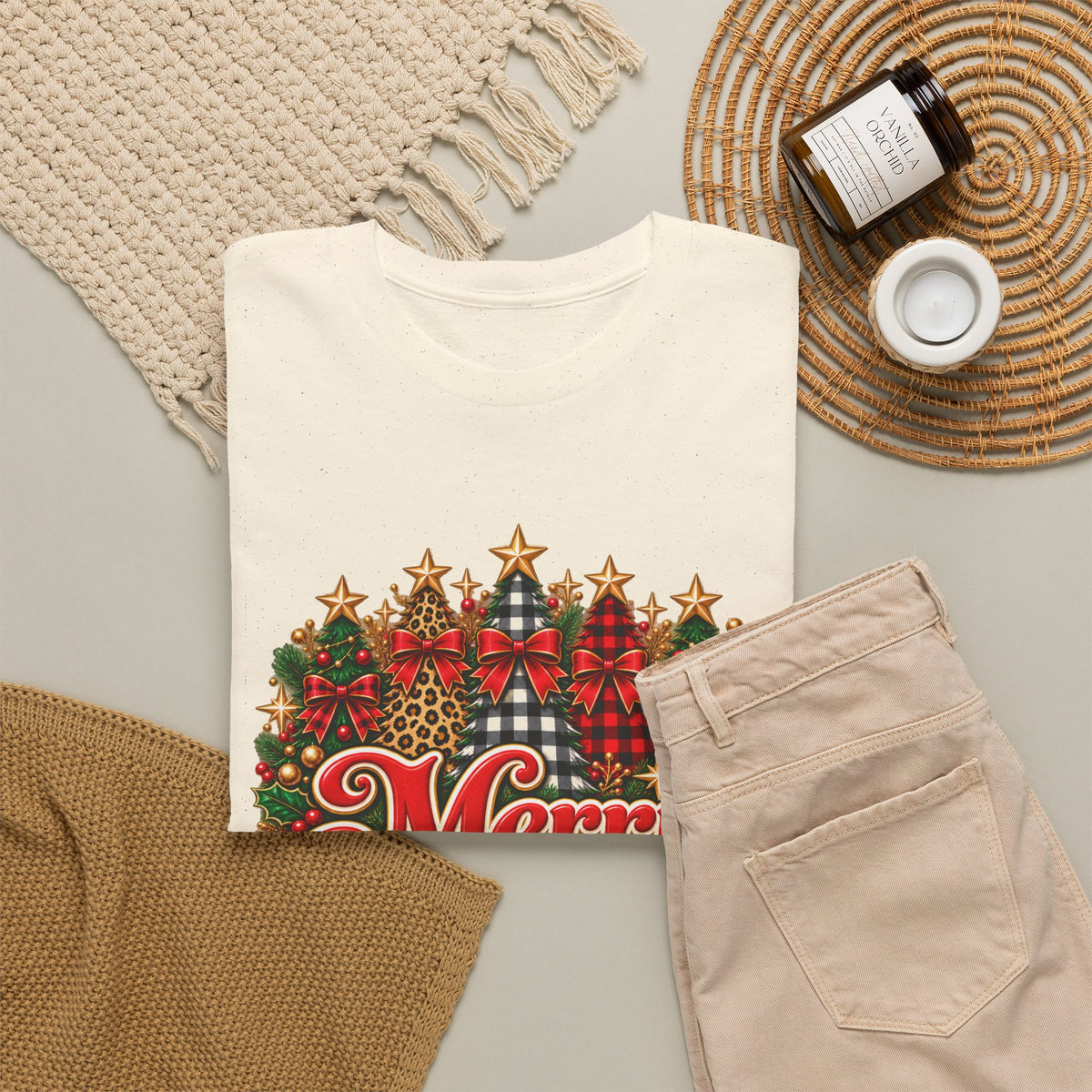 Merry and Bright Christmas T-Shirt - Strictly Positivity