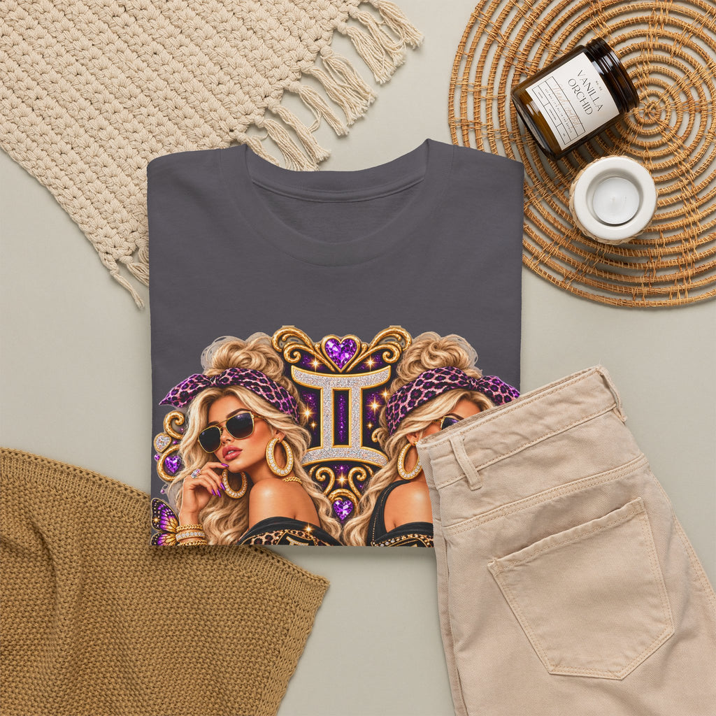 Gemini Zodiac Tee — Stylish Double Goddess Astrology Shirt - Strictly Positivity