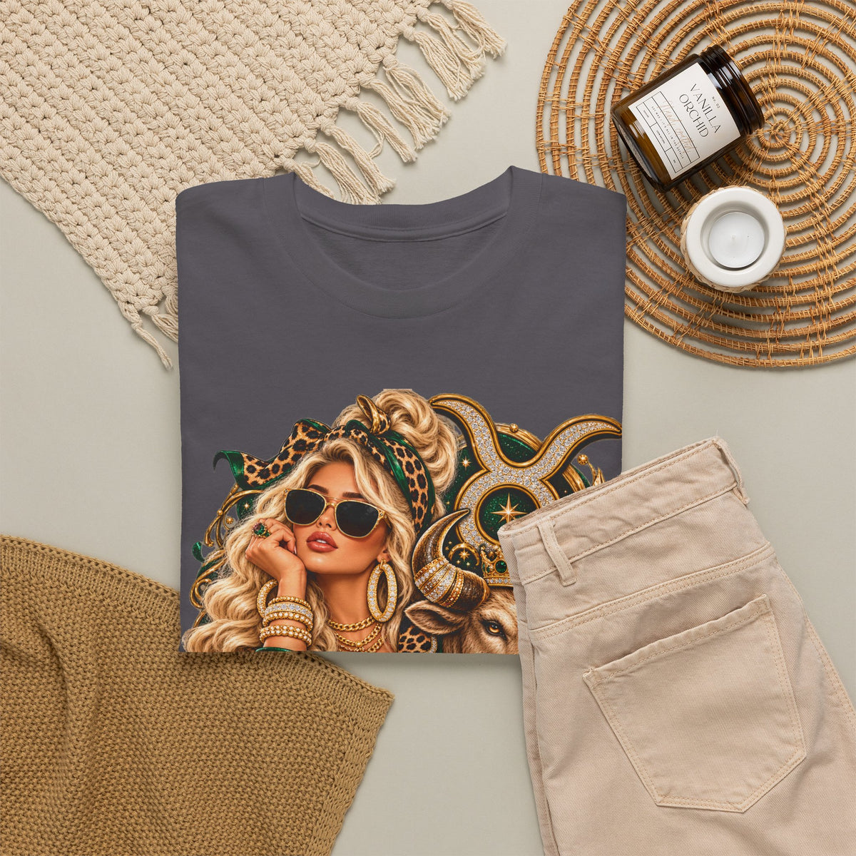 Taurus Zodiac T‑Shirt — Stylish Bull & Glam Girl Astrology Tee - Strictly Positivity
