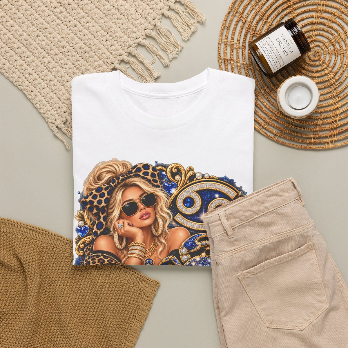 Cancer Zodiac Astrology Graphic Tee - Strictly Positivity