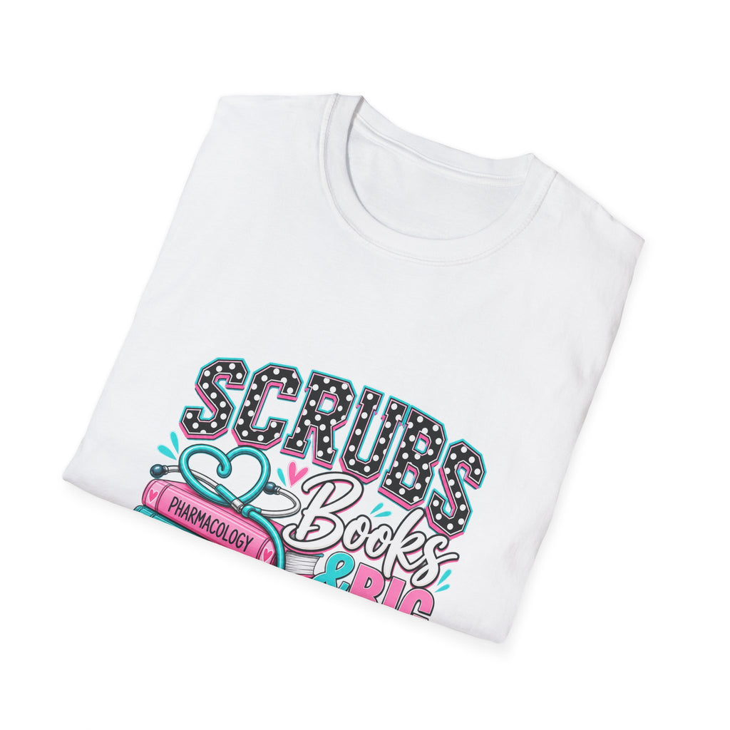 Scrubs, Books & BIG Goals | Healthcare Student Graphic Tee - Strictly Positivity