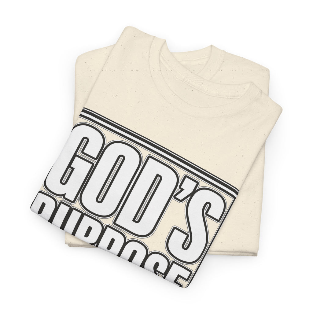 T-Shirt — "God's Purpose Is Greater Than My Plans" Inspirational Christian Tee - Strictly Positivity