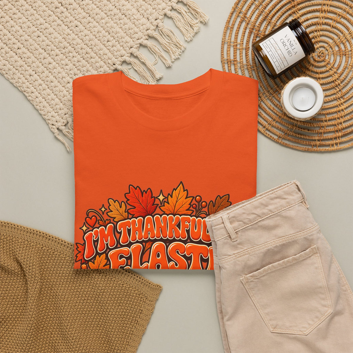 I'm Thankful for Elastic Waistbands Thanksgiving T-Shirt - Strictly Positivity